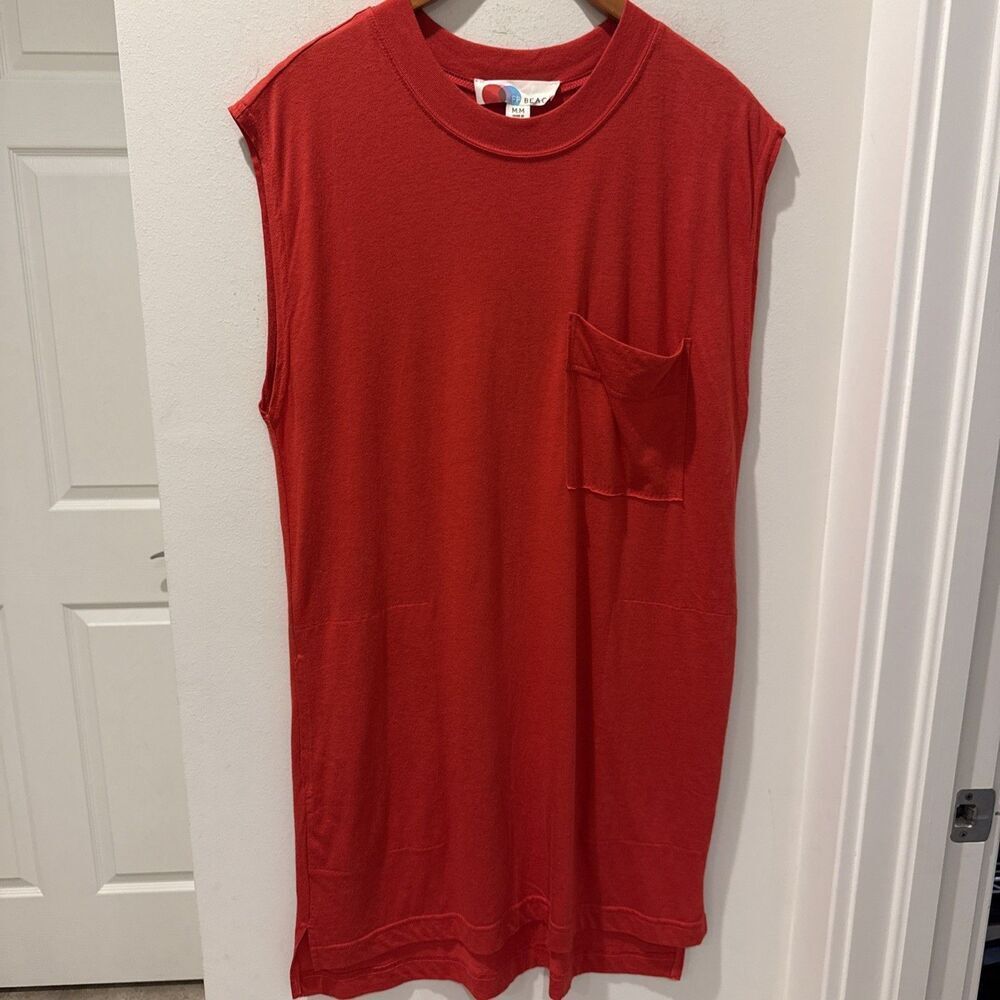 Sleeveless Red Swim Coverup Tunic